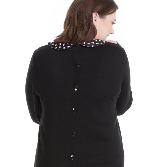 Disney Black Sweater with Collar - Picture 2 of 10
